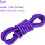 Cordón elástico redondo 0.4pulg 10ft púrpura tienda kayak