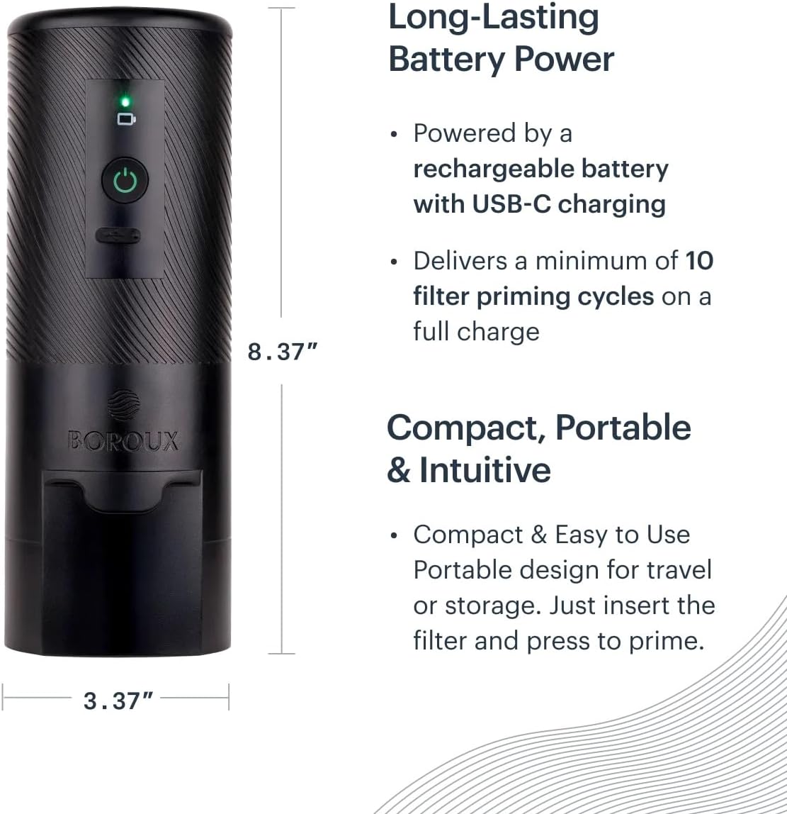Bomba cebado automática acero inox negro 90 segundos