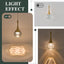 Lámpara colgante LED dorada 3000K cocina dormitorio