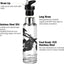 Botella agua acero inox 18/8 22oz con popote fitness