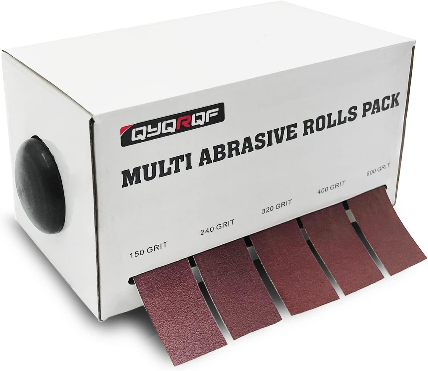 Rollo lija 5 granos con dispensador para carpintería y automotriz