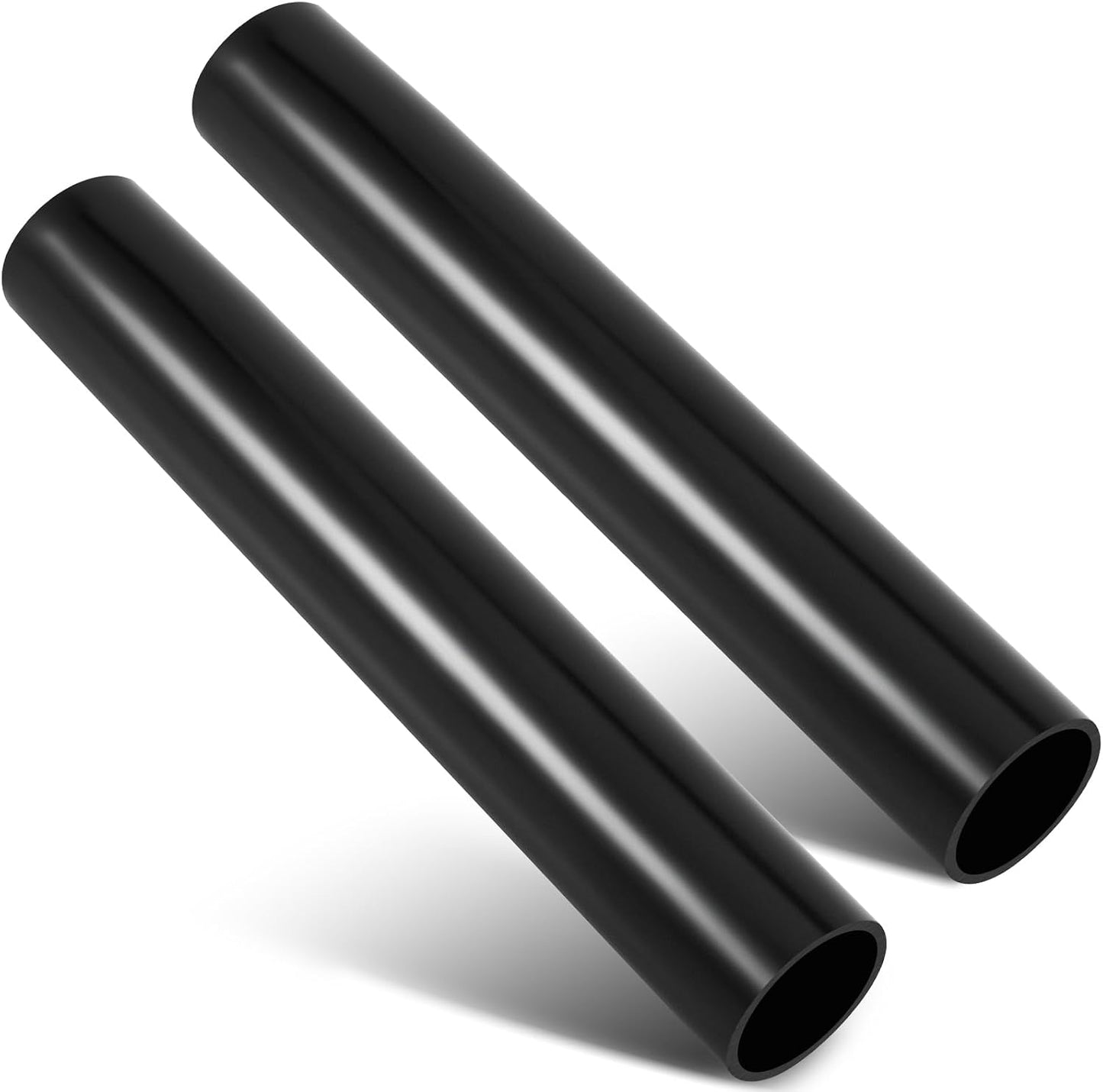 2 Tubos Drenaje ABS 3pulg x2ft Plástico Negro