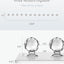 Percha organizadora collares acrílico transparente set 4