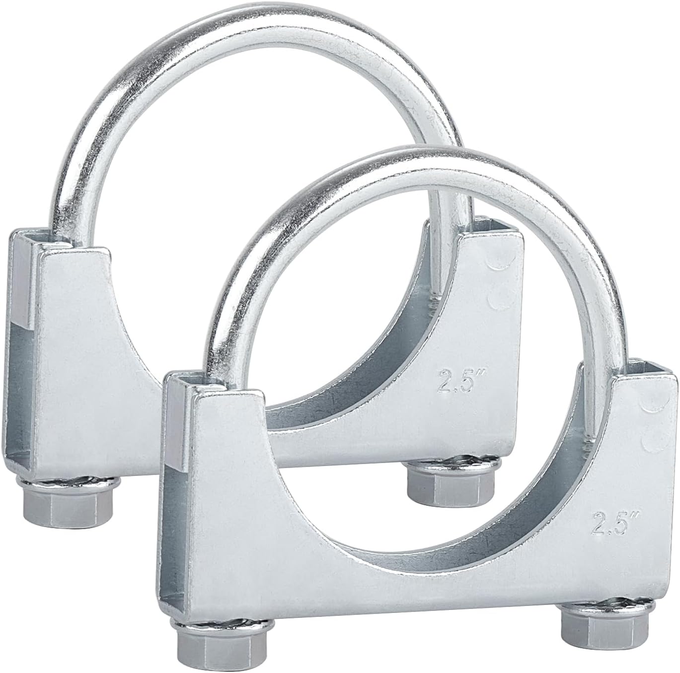 Abrazaderas U 2.5" anticorrosión pack 2