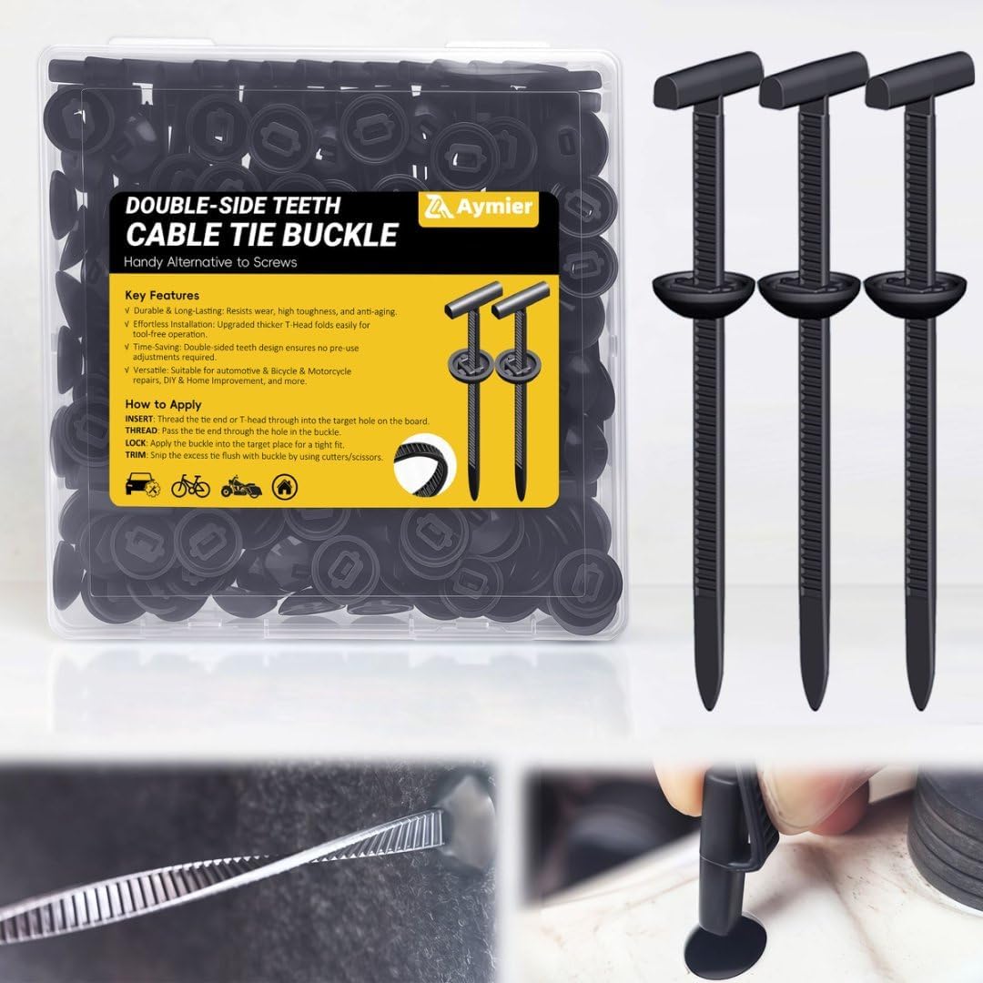50 Pzas Hebillas Nailon para Bridas Cables