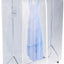 Funda transparente con cremallera para ropa y documentos 48"