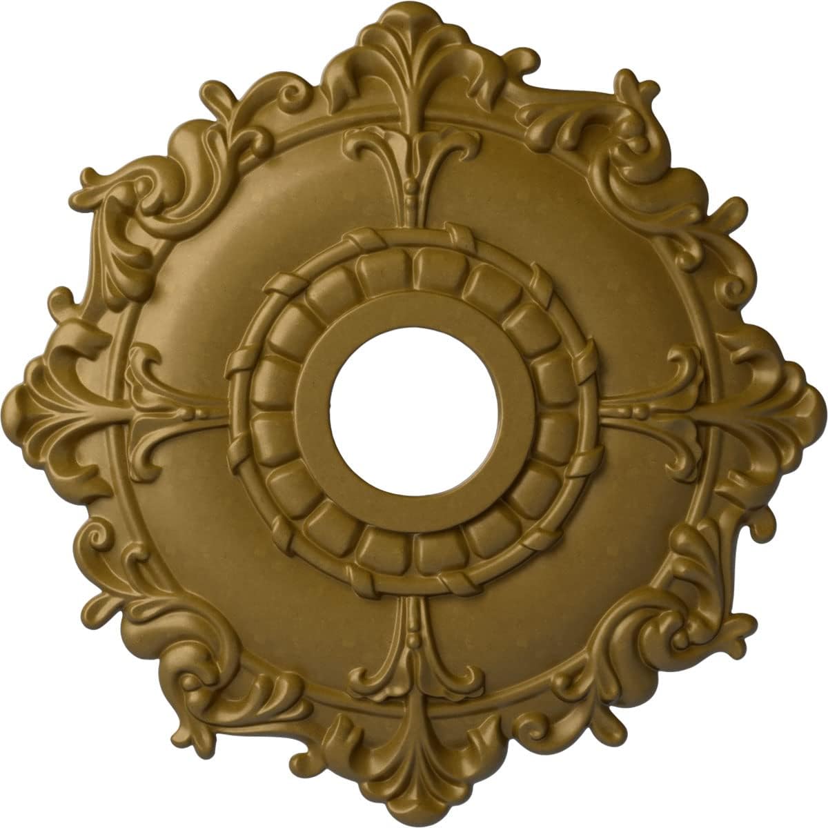 Medallón techo Riley para doseles 4.625pulg dorado