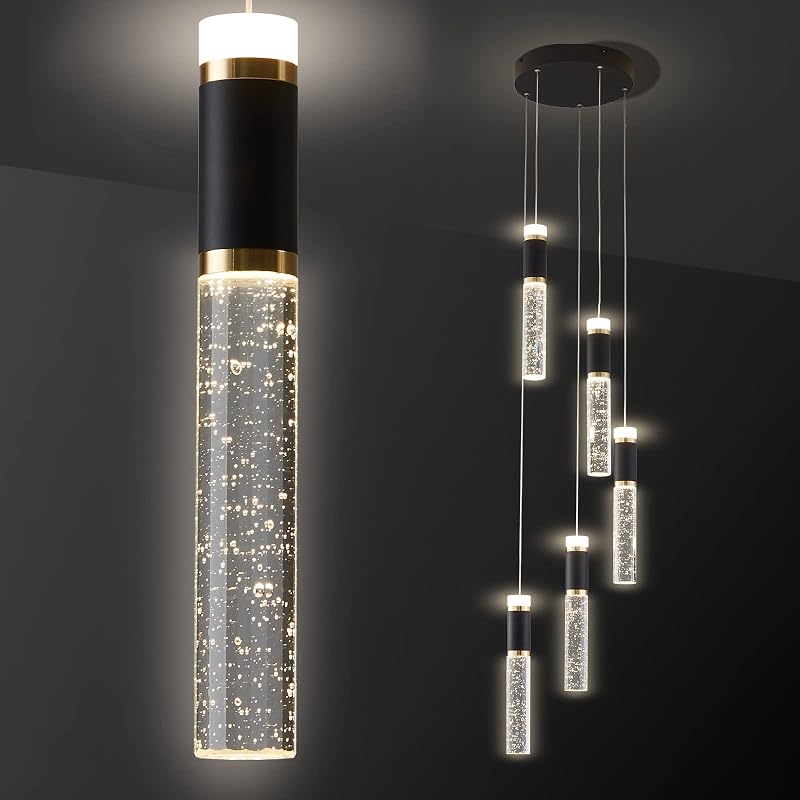 Lámpara colgante LED moderna 5 luces para cocina comedor
