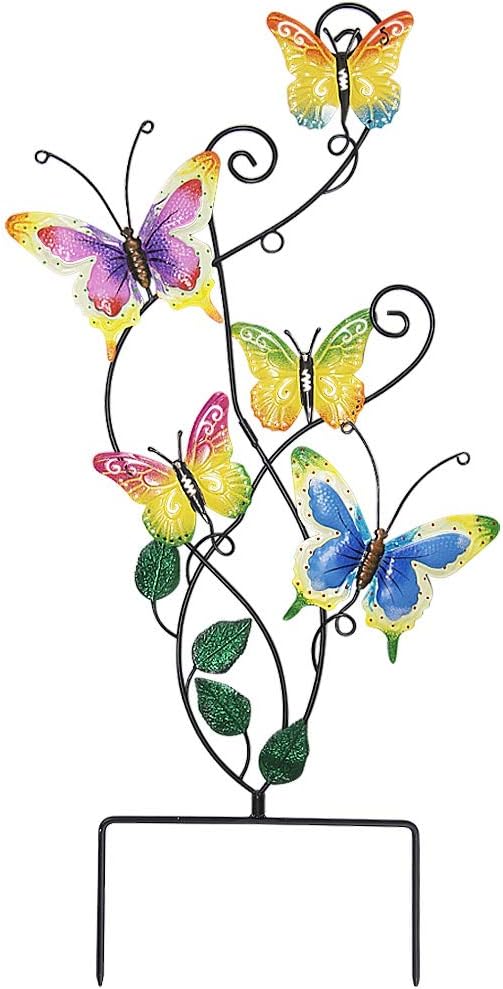 Decoración mariposa metal 28pulg para pared y patio