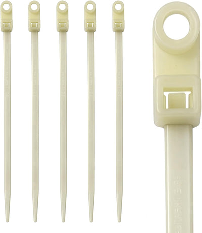 Bridas nailon 8pulg plástico 50lb pack 500 transparente