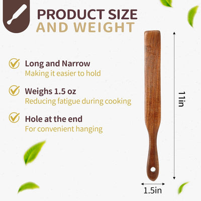 Spurtle madera 11pulg para masa madre y pan