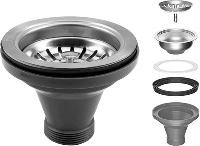 Kit drenaje fregadero 3.5pulg repuesto cesta acero inox