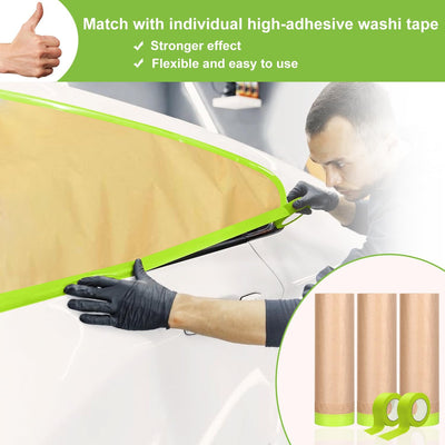 Papel enmascarar 24pulg x50pies para pintura auto