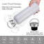 Botella agua aislada vacío 24oz tapa plástico acero inox