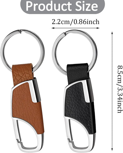 2 Llaveros Acero Inox para Hombres y Mujeres con Organizador