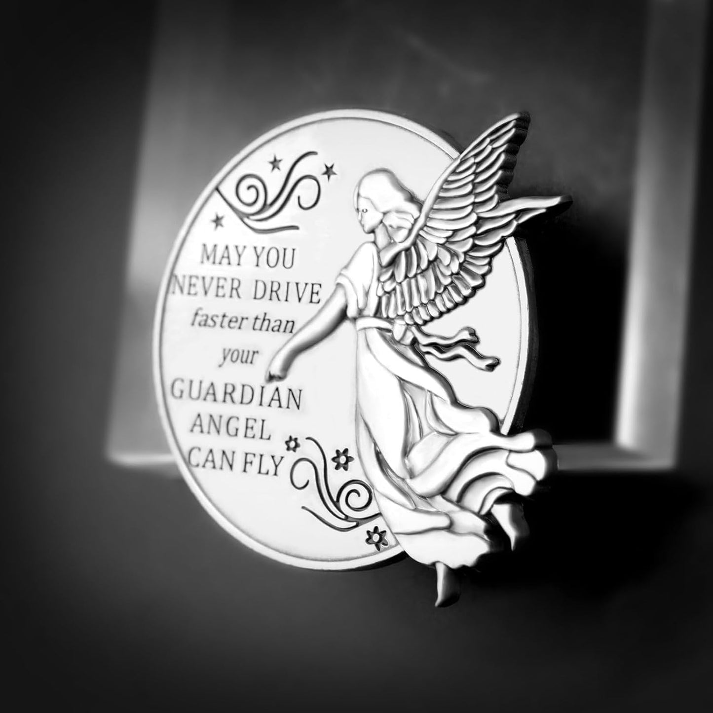 Clip visera ángel guardián regalo religioso conductor