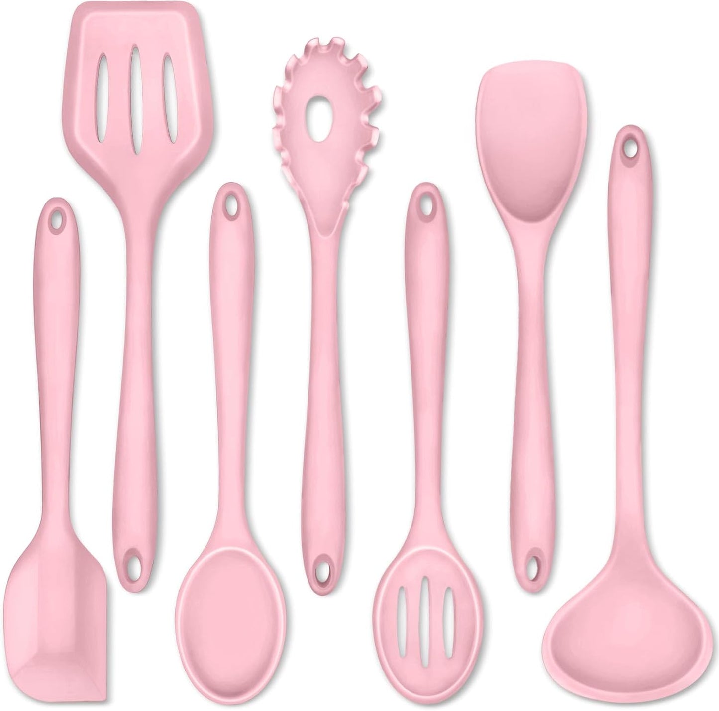 Set 7 Utensilios Silicona Antiadherente para Sartenes