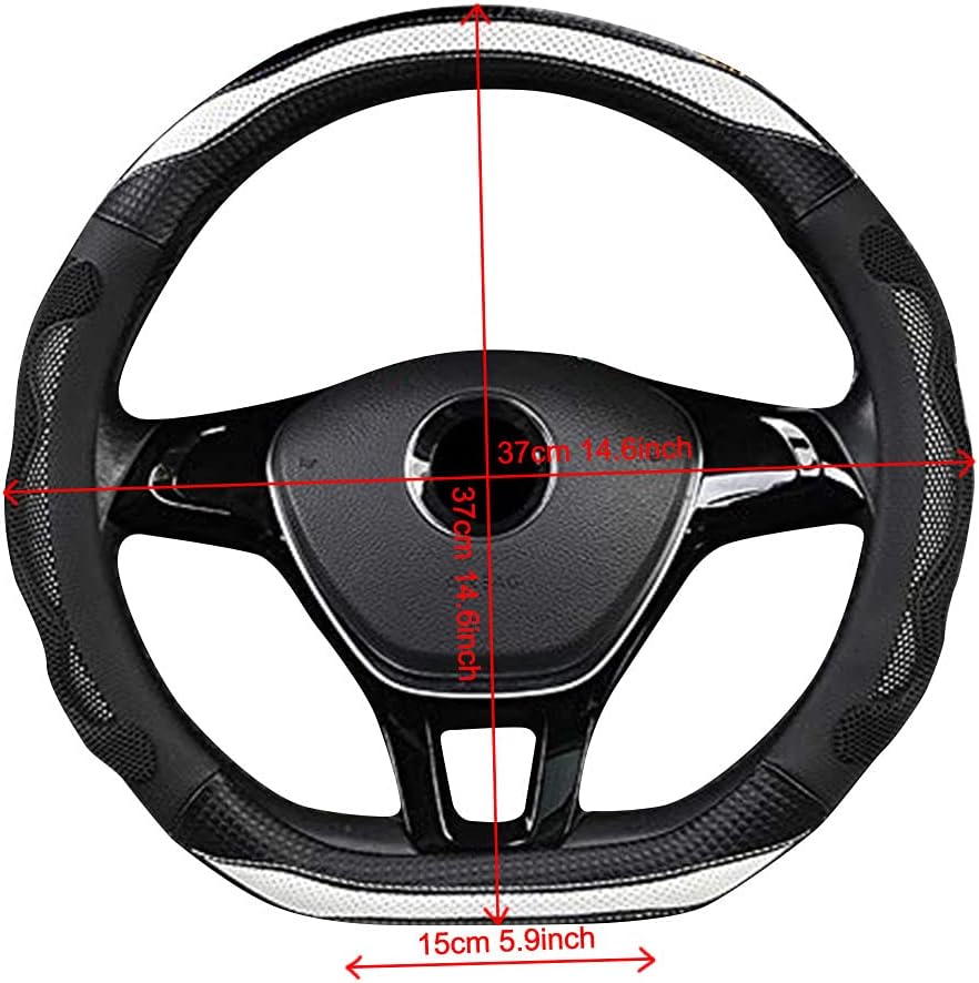 Funda volante corte D microfibra antiderrap 14.5-15" negro