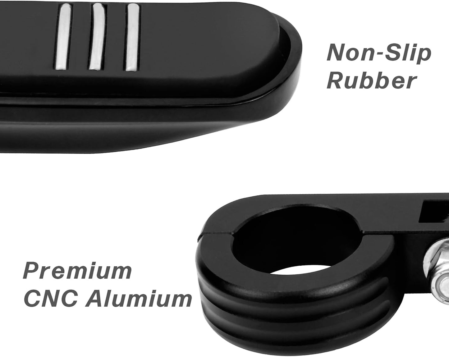 Estriberas ajustables 1.5" para Harley Yamaha con protector