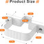 6 Pzas Correas Bajante 2x3 y Soportes Pared Blancos