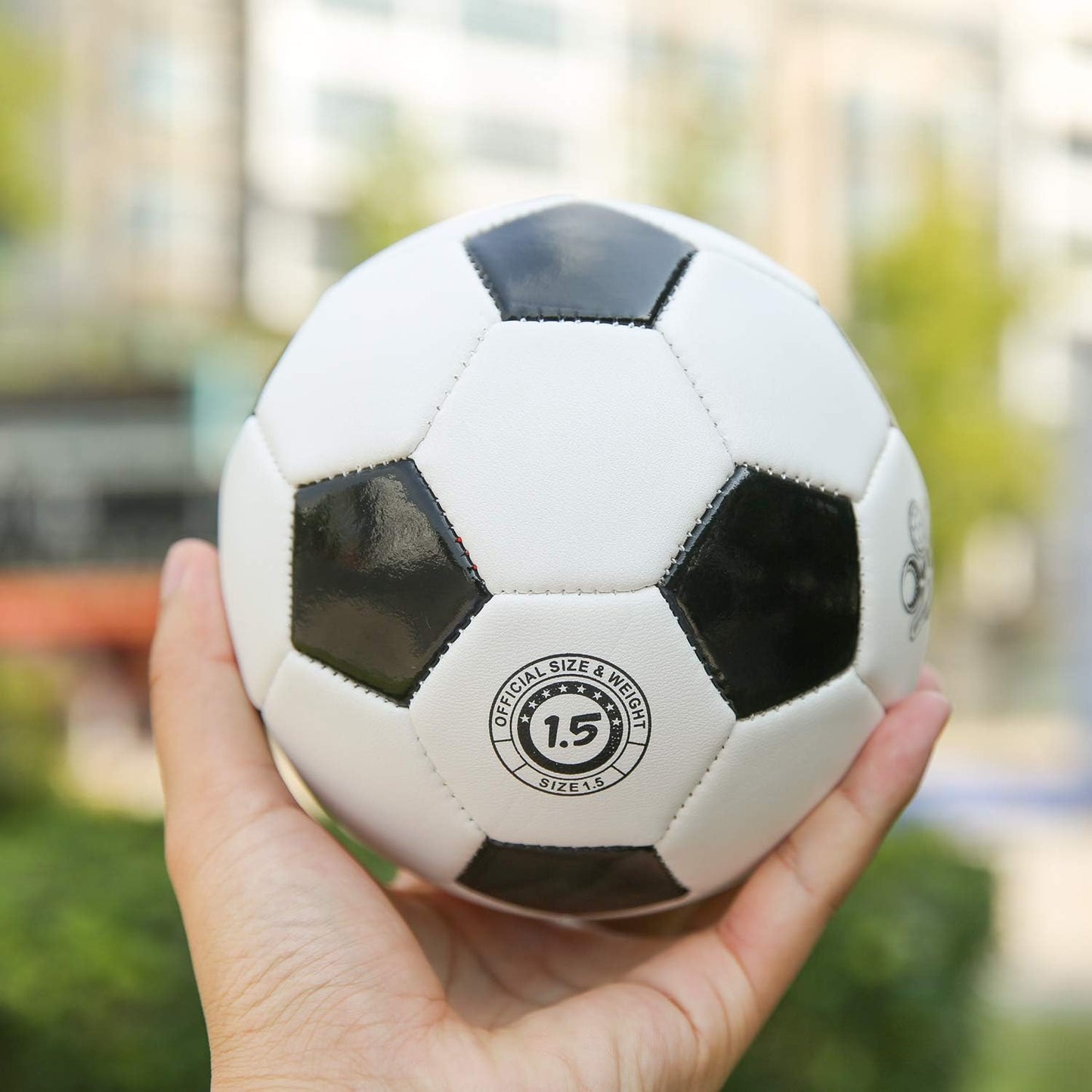 Pelota fútbol entrenamiento 6" suave niños negro