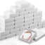 100 Cajas Regalo Joyas 3.5x3.5" Cartón Blanco