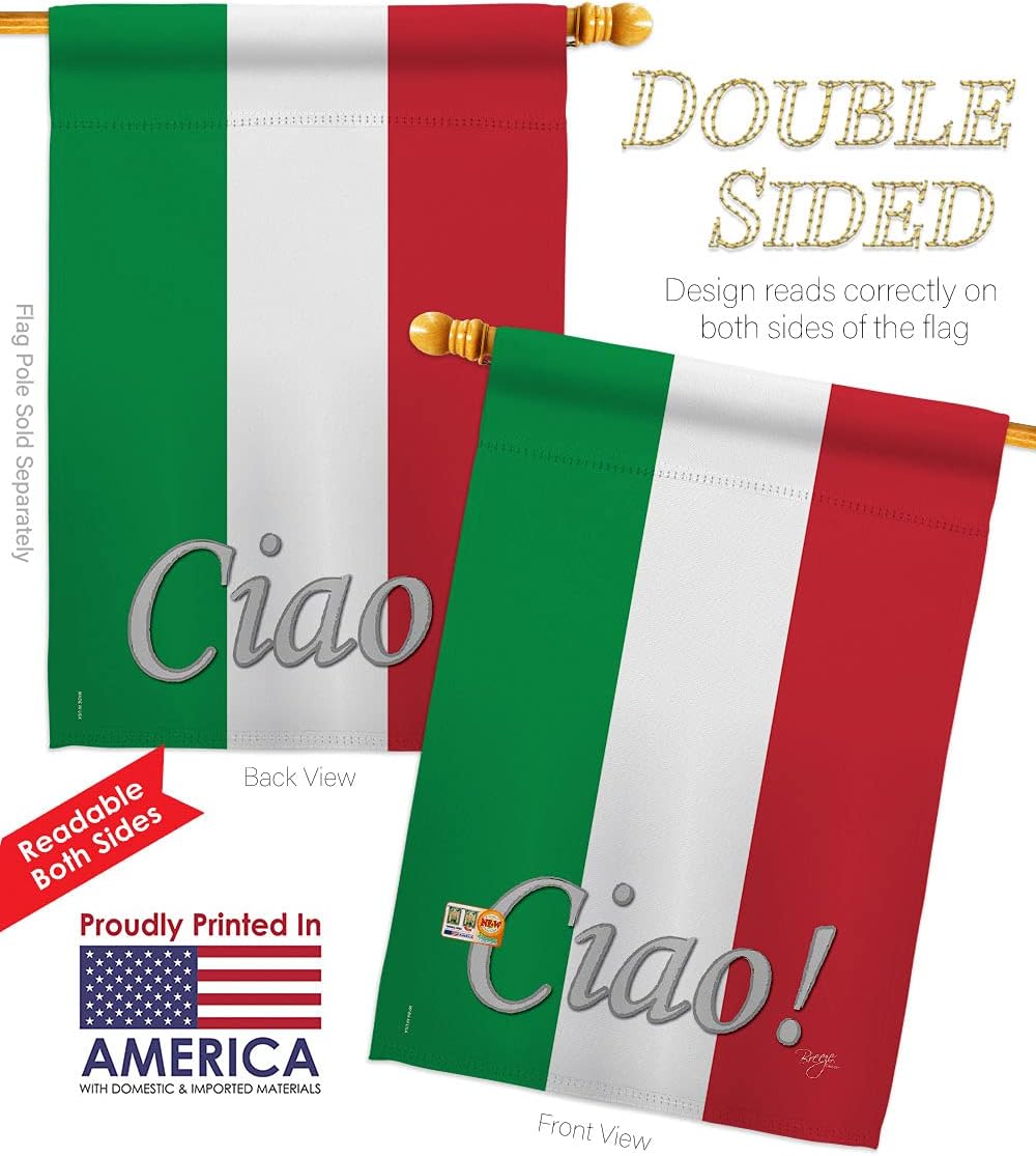 Bandera vertical decorativa 28x40pulg multicolor
