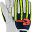 Guantes cuero sin cordones para conductor impacto A5