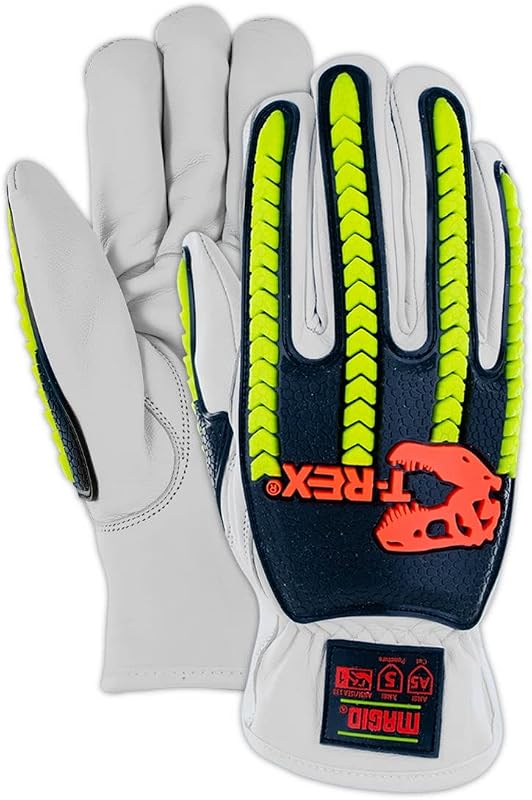 Guantes cuero sin cordones para conductor impacto A5