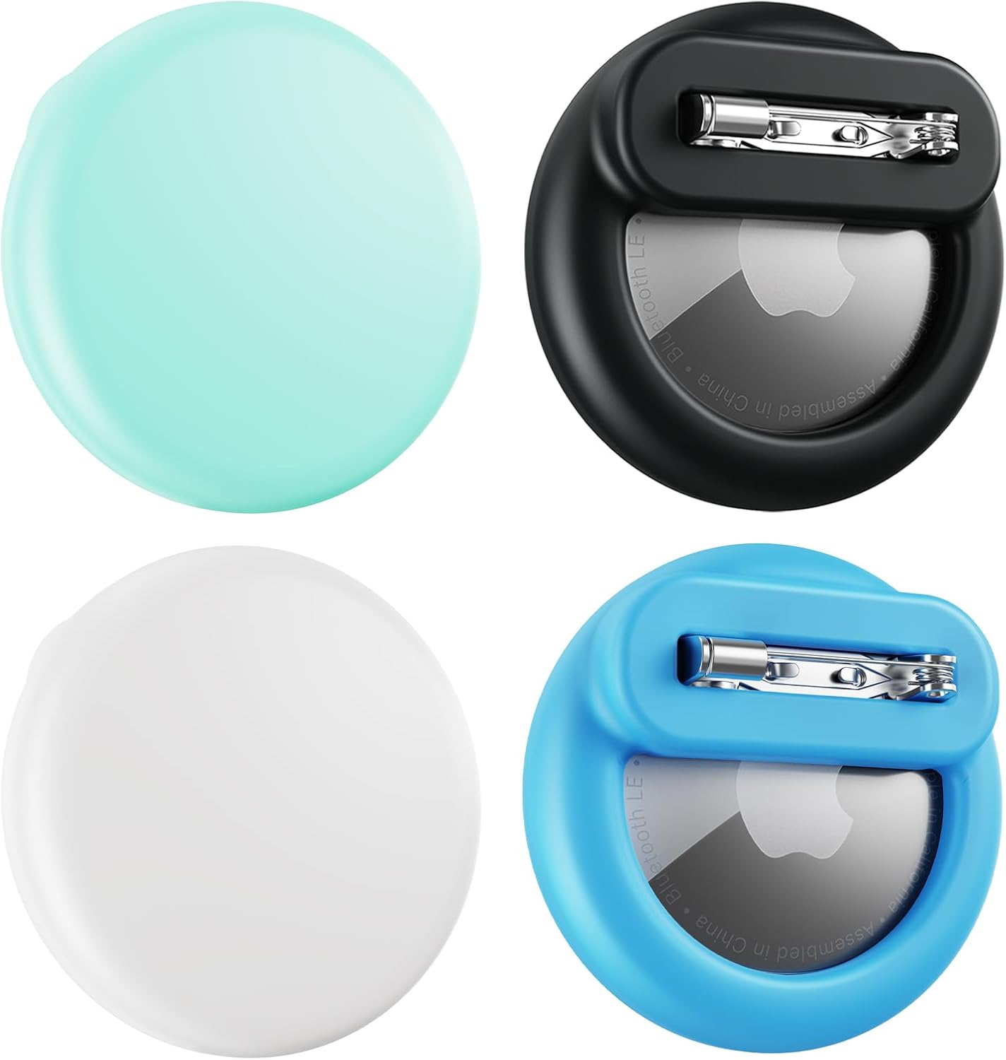 Pack 4 AirTags para niños ancianos Negro Azul Cielo Blanco