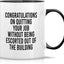 Taza cerámica 11oz con mensaje de despedida de trabajo