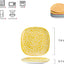 6 Pzas Platos Cuadrados Porcelana 7.6pulg para Postre y Pasta