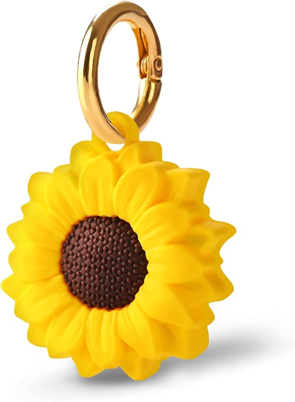 Funda AirTag portátil soporte llavero girasol