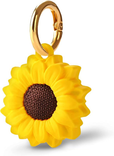Funda AirTag portátil soporte llavero girasol