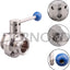 Válvula mariposa sanitaria acero inox 304 tri clamp 2pulg