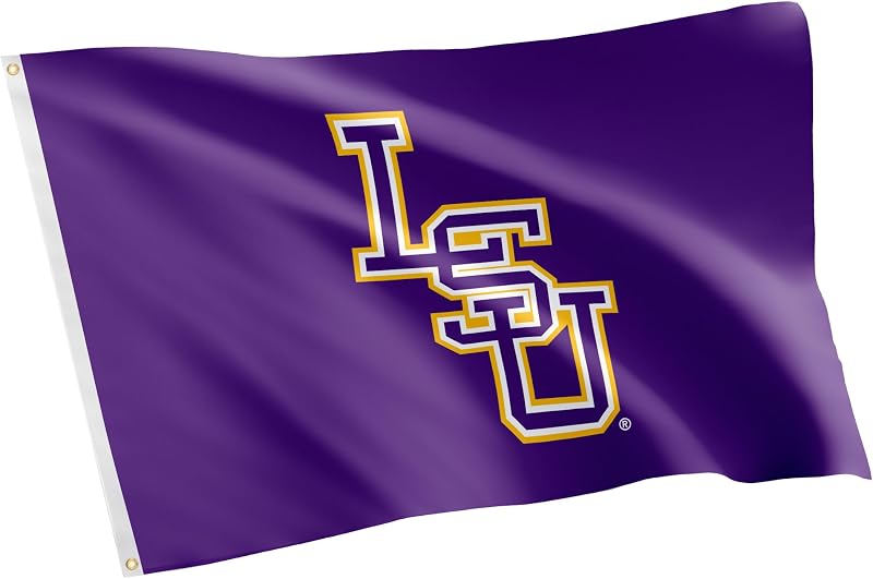 Bandera LSU Tigres 3x5ft tela poliéster duradera