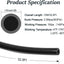 Tubo neumático 1/8pulg poliuretano negro para compresor aire