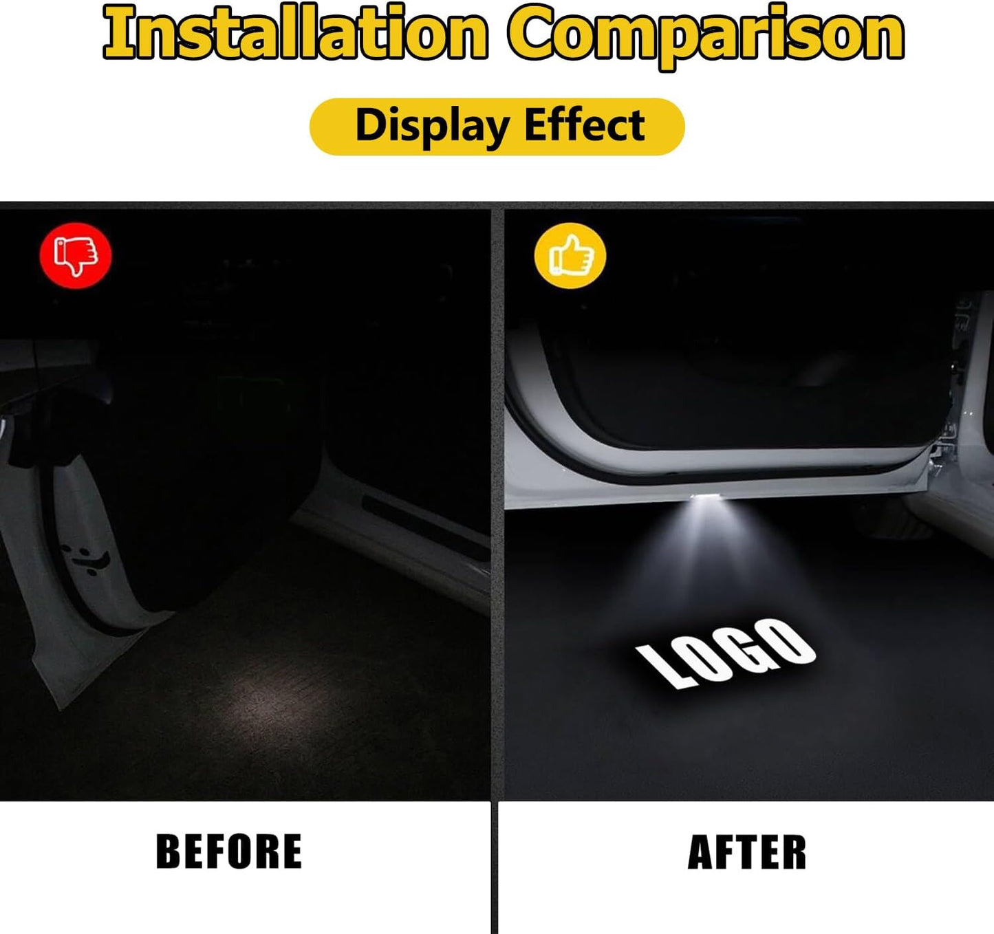 4 Pzas Proyector Luces Bienvenida Auto LED HD Comp