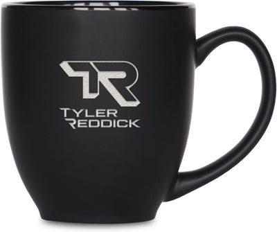 Taza Bistró Cerámica Negra Mate 15oz Bebidas Calientes y Frías