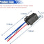 Relé automotriz 4 pines 40/30A 12V CC con cables impermeables