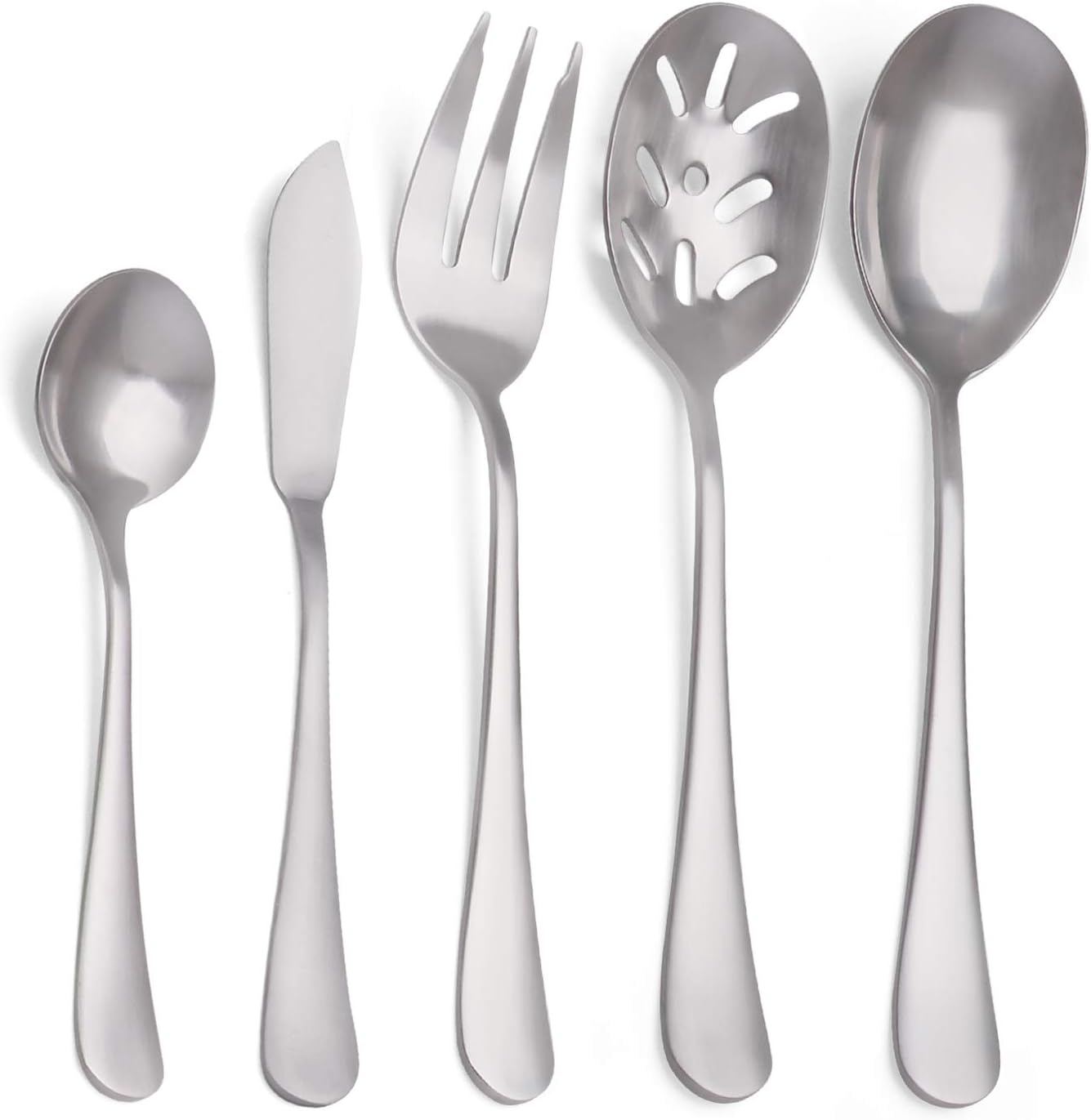 Set 5 Pzas Cubiertos Acero Inox 18/0 Apto Lavavajillas