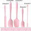 Set 5 Espátulas Silicona Rosa Resistentes Calor