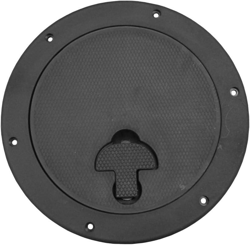 Placa cubierta bloqueo 8pulg color negro