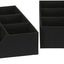 Bandeja organiz. cajones 9 compart. tela negro set 2