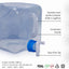 Contenedores agua 5.3gal plegables sin BPA para campamento