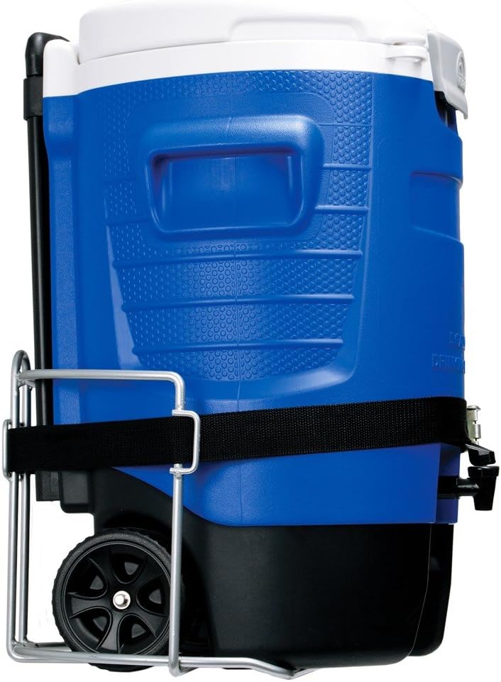 Conservadora bebidas con ruedas 5gal color azul