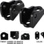 Kit soporte pedal estribos moto cross Rawrr Mantis X negro