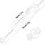 Amortiguador direcc. ajustable fibra carbono motocicleta