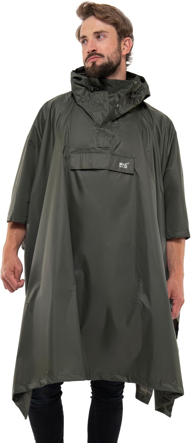 Poncho impermeable para adultos con capucha