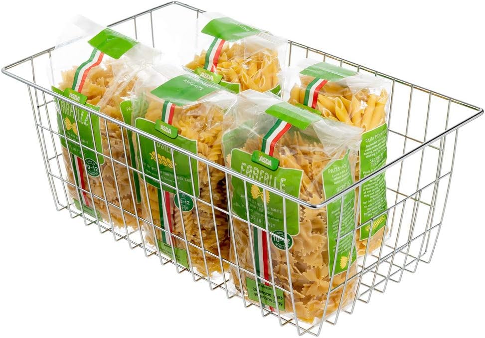 Cestas alambre cromado para congelador y hogar set 3